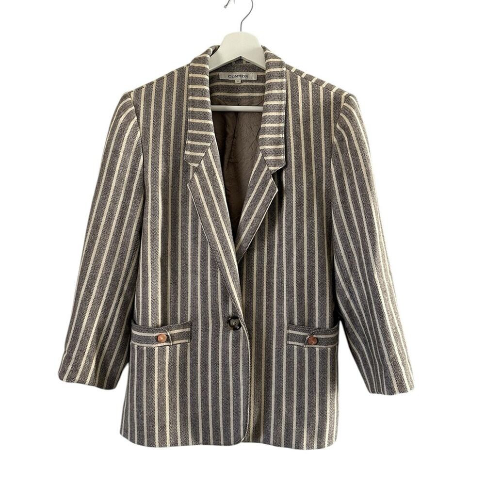 Gray and White Stripe Blazer size 11